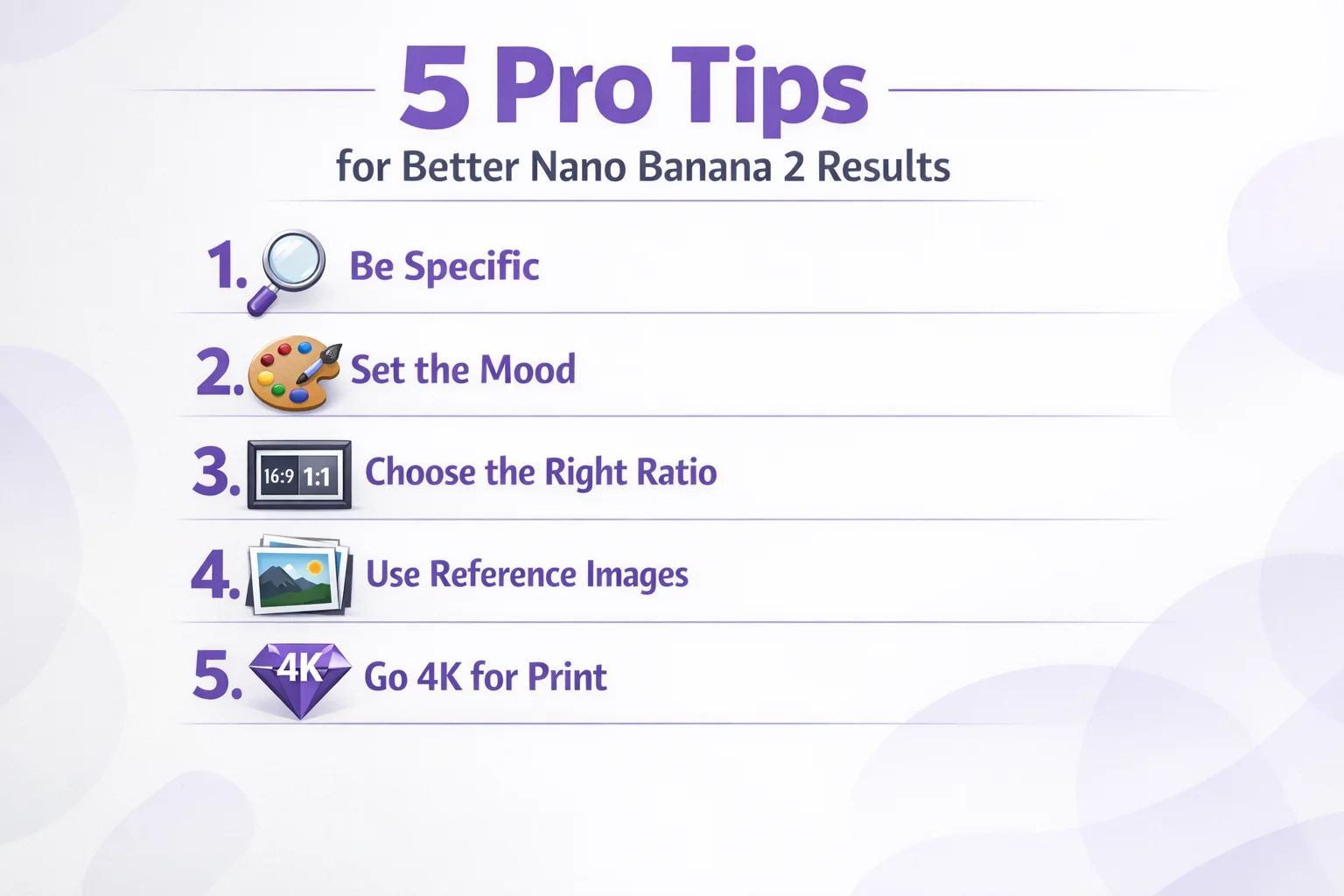5 pro tips for better Nano Banana 2 AI image generation results